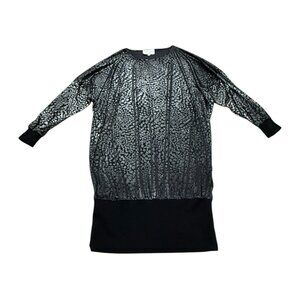 Women’s Periphery Too top black/silver poly blend 2000s